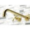 Kingston Brass KS8047NX Wall Mount Tub Faucet, Brushed Brass KS8047NX - alternate 3